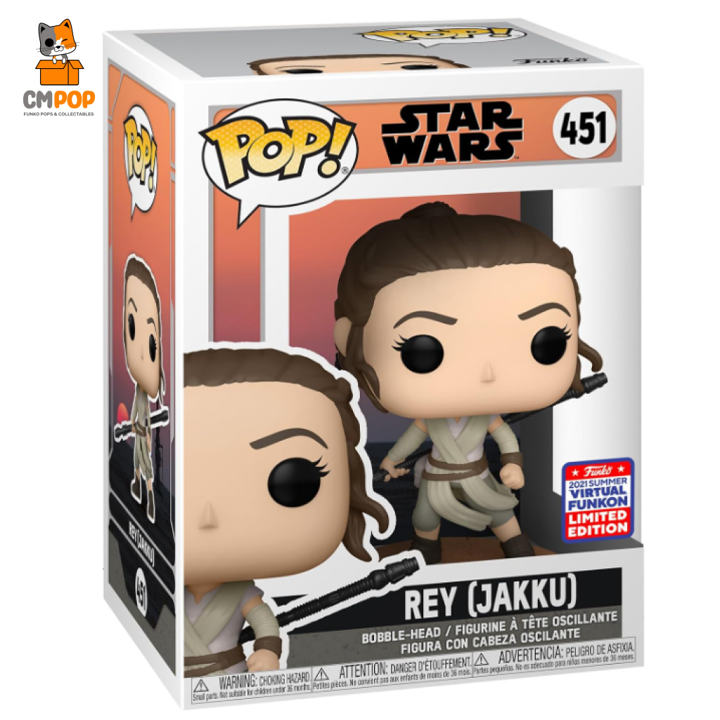 Rey (Jakku) - #451- Funko Pop! Star Wars 2021 Summer Convention Limited Edition Pop