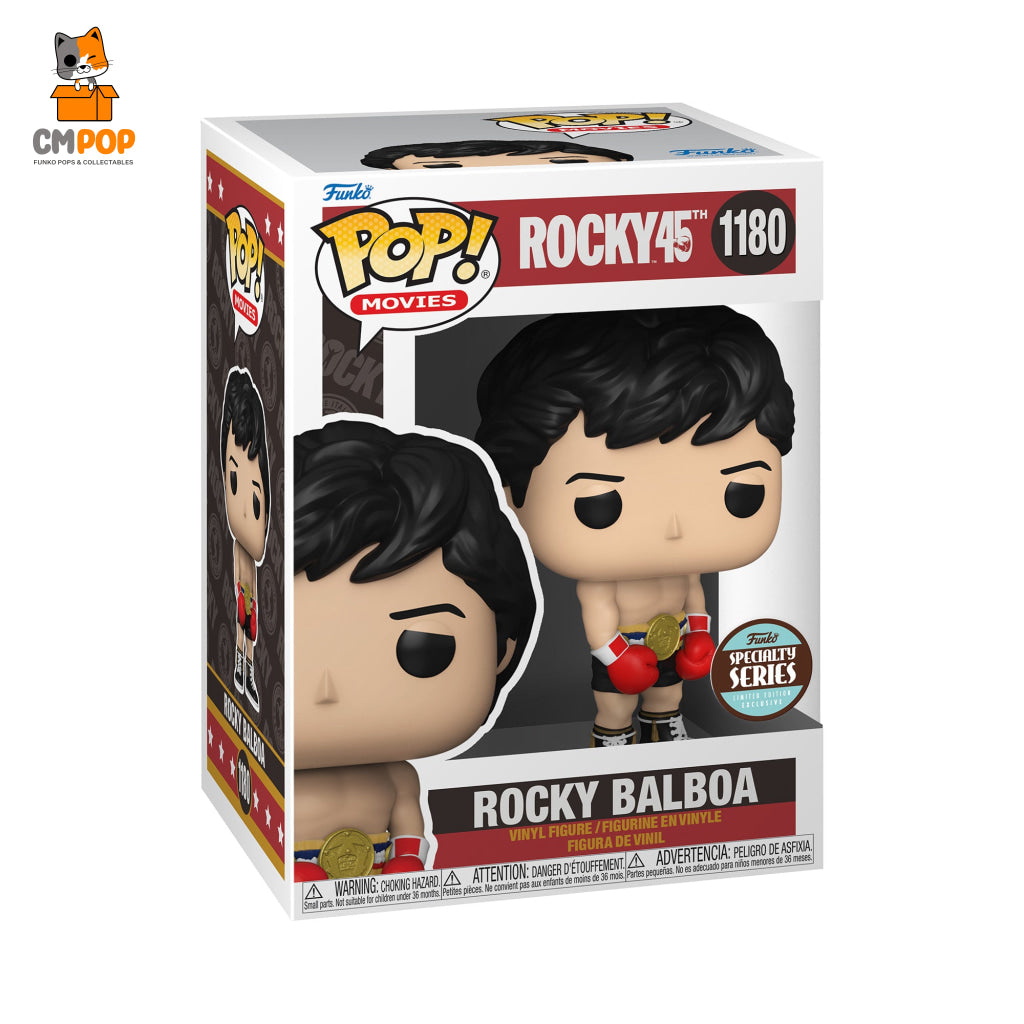 Rocky With Gold Belt - #1180 Funko Pop! Movies 45Th Pop