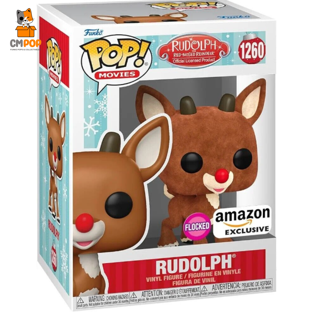 Rudolph - #1260 Funko Pop! The Red Nosed Reindeer Official Licensed Product Movies Flocked Amazon