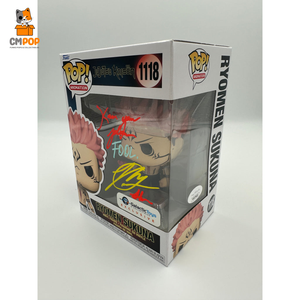 Ryomen Sukuna - #1118 Funko Pop! Animation Jujutsu Kaisen Galactic Toys Exclusive Signed By