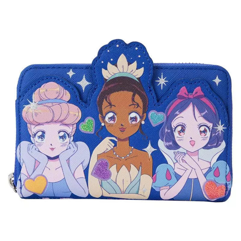 Disney Princess Manga Style Zip Around Wallet  - Wallet - Loungefly