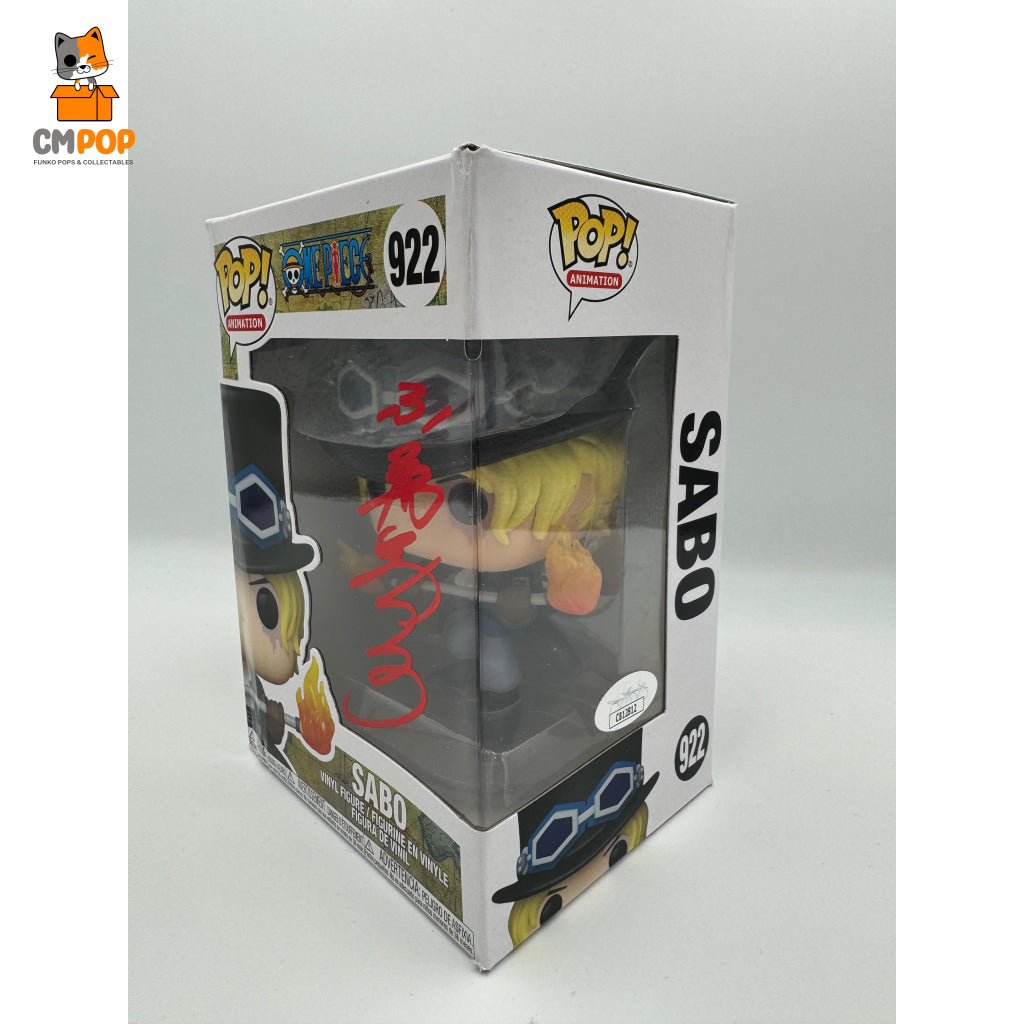 Sabo - #922 Funko Pop! One Piece Signed By Toru Furuya Certified Pop