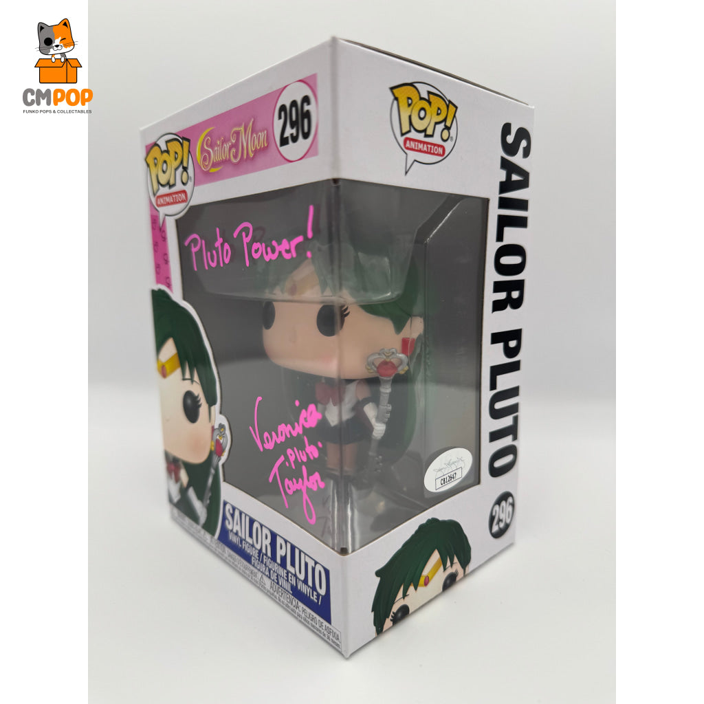 Sailor Pluto - #296 Funko Pop! Animation Moon Signed By Veronica Taylor Certified Pop