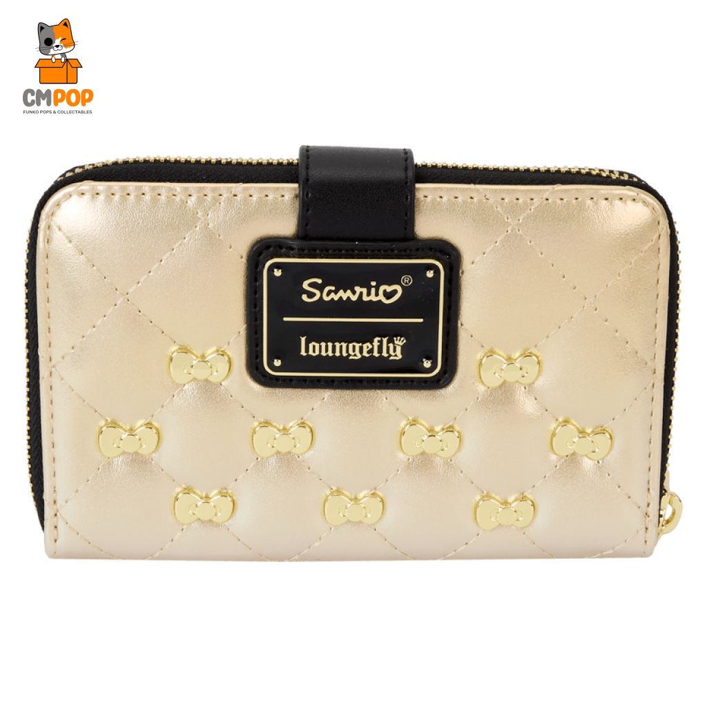 Sanrio 50Th Anniversary Gold Zip Around Wallet - Loungefly