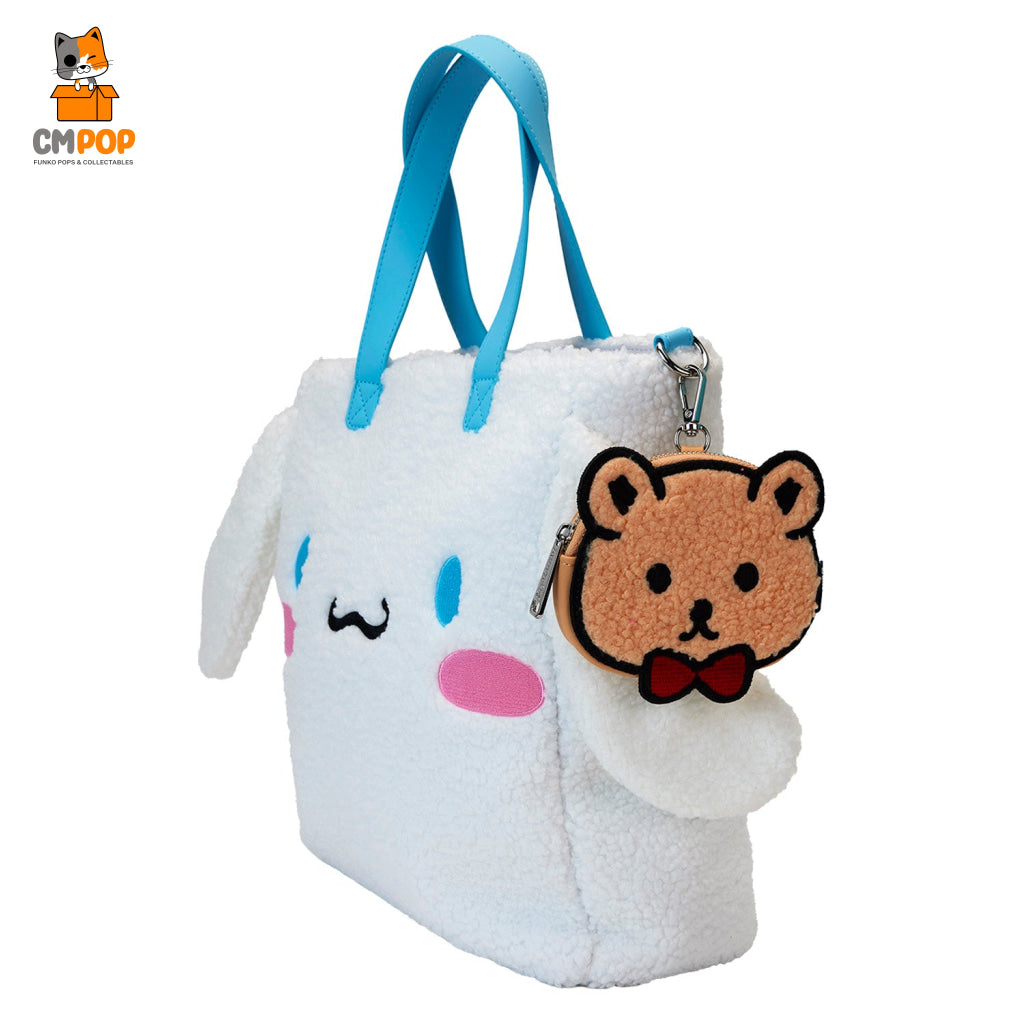 Sanrio Cinnamoroll Sherpa Tote Bag With Coin - Loungefly