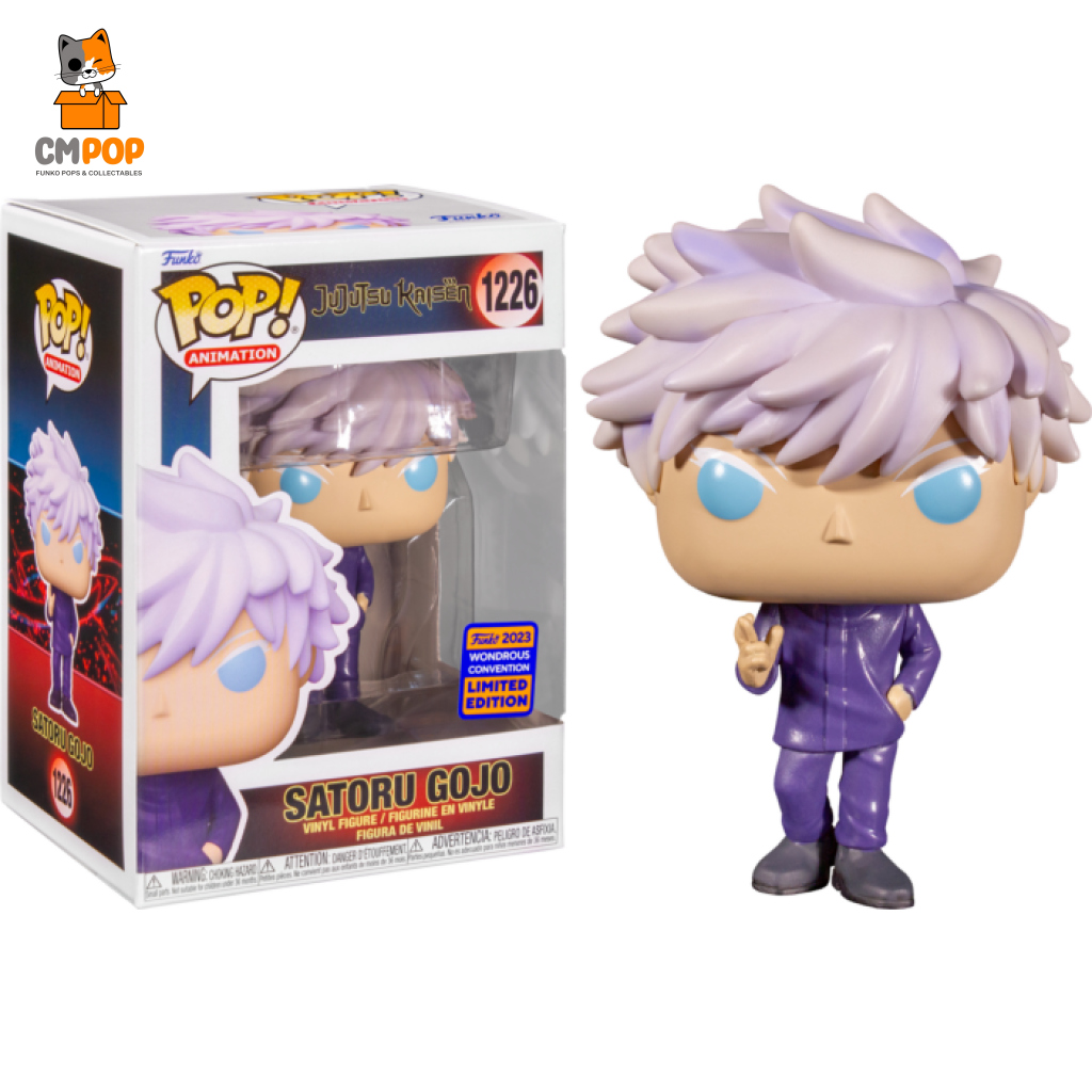 Satoru Gojo - #1226 Funko Pop! Jujutsu Kaisen Animation Wonderous Convention 2023 Exclusive Pop