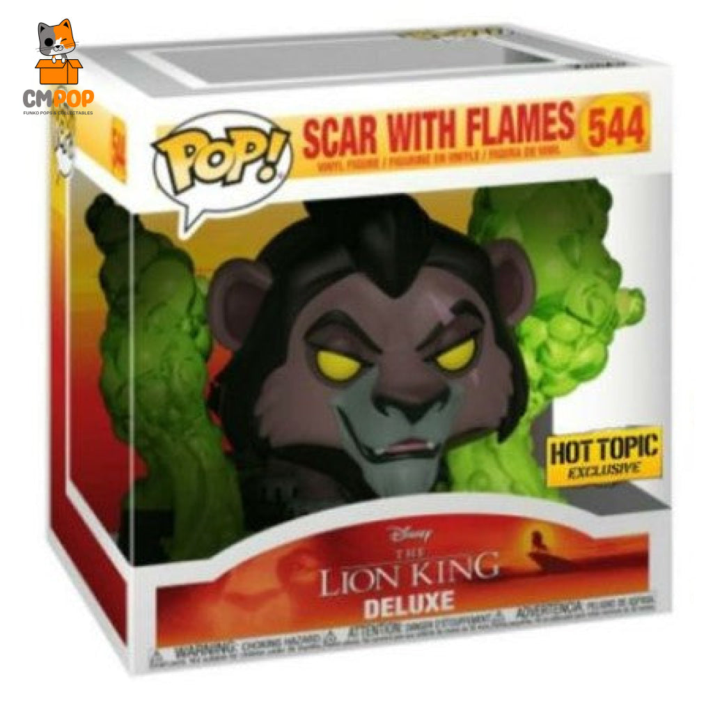 Scar With Flames #544 - Funko Pop! Deluxe Disney The Lion King Hot Topic Exclusive