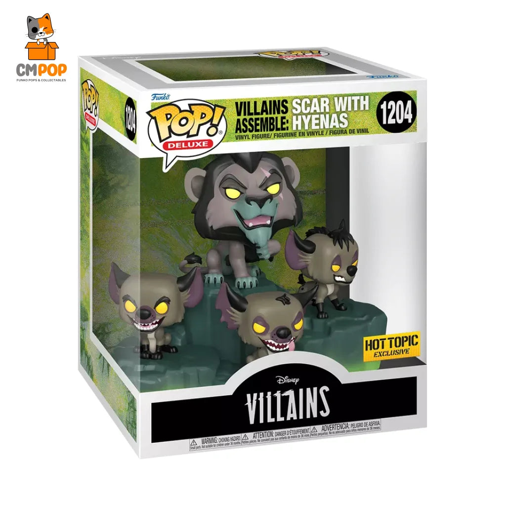 Scar With Hyenas #1204 - Funko Pop! Moment Disney The Lion King Hot Topic Exclusive