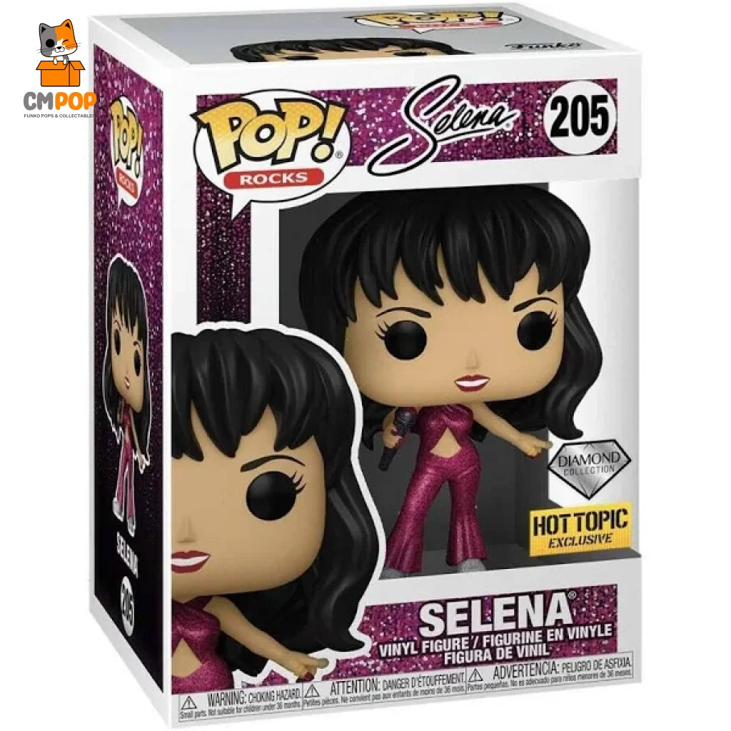 Selena - #205 Funko Pop! Rocks Diamond Collection Hot Topic Exclusive Pop