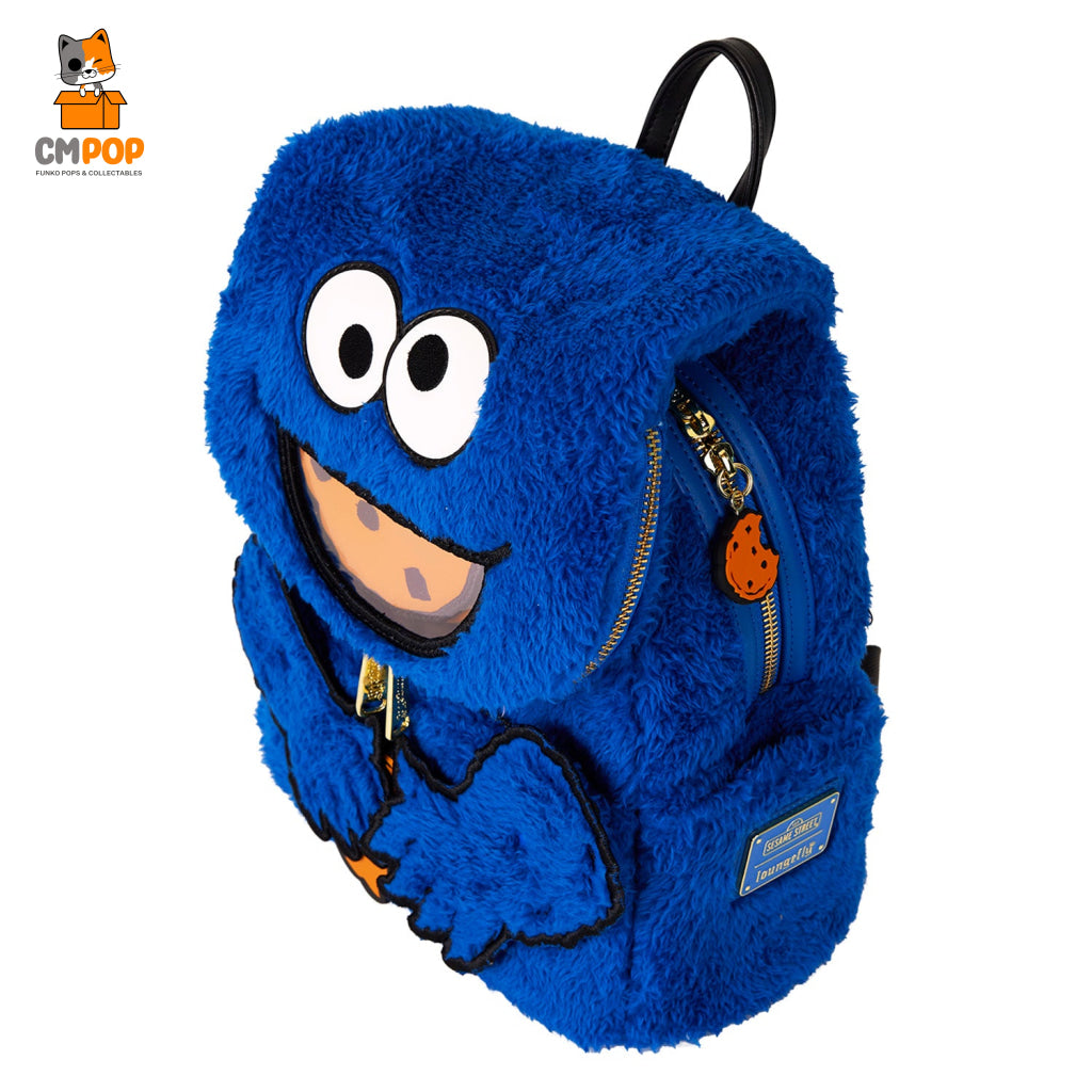 Sesame Street Cookie Monster Plush Mini Backpack - Loungefly