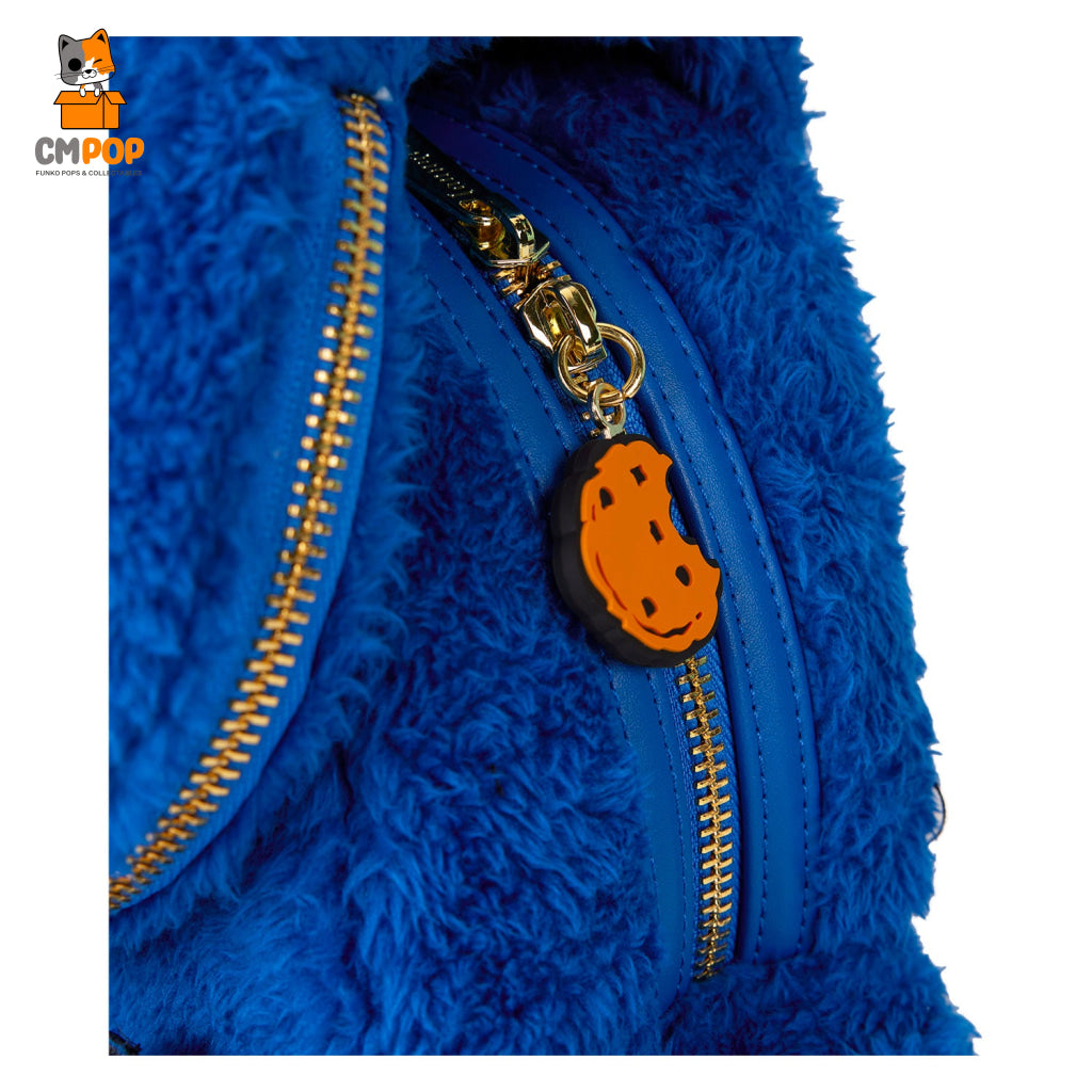 Sesame Street Cookie Monster Plush Mini Backpack - Loungefly