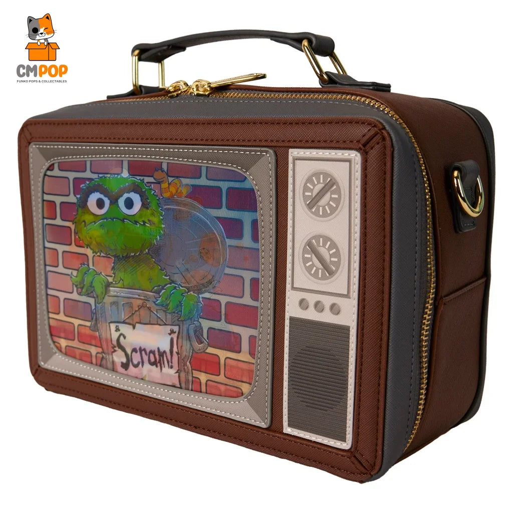 Sesame Street Lenticular Retro TV - Crossbody Bag - Loungefly Loungefly