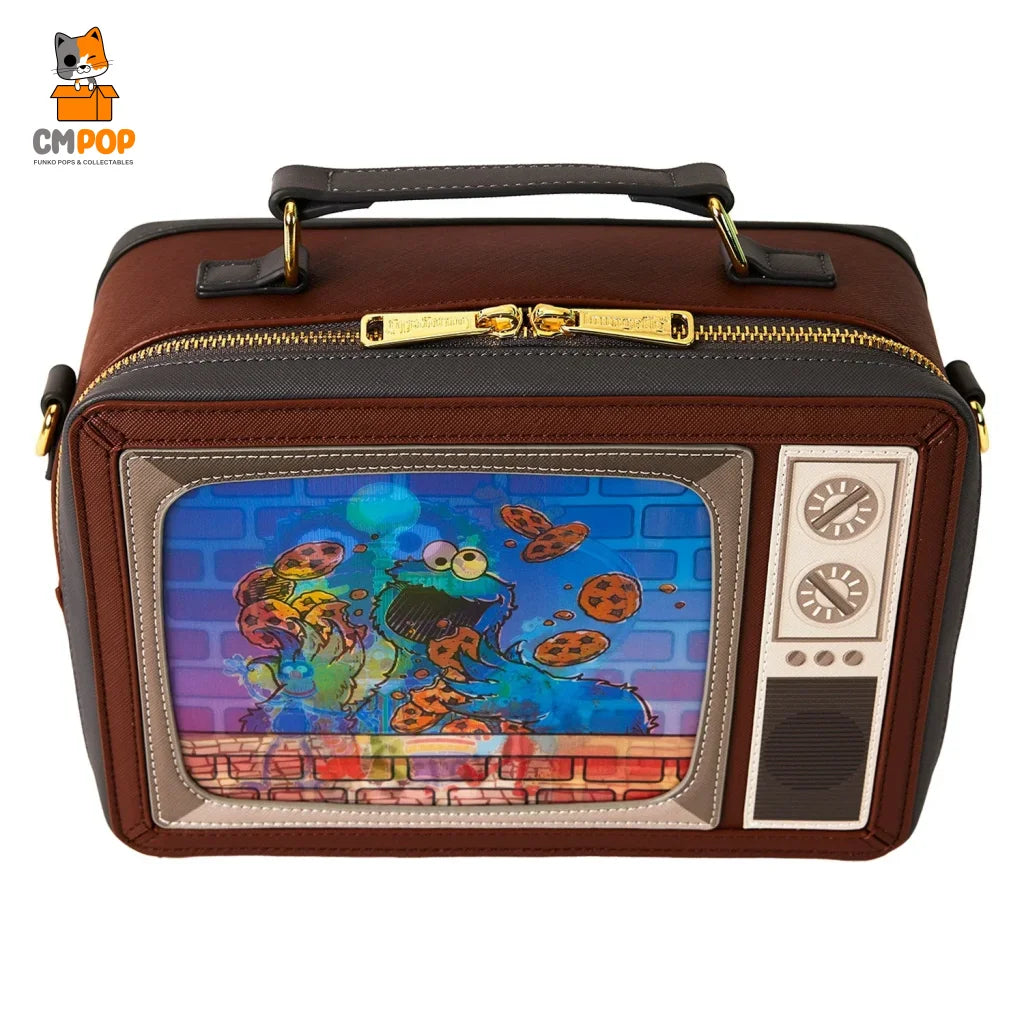 Sesame Street Lenticular Retro TV - Crossbody Bag - Loungefly Loungefly