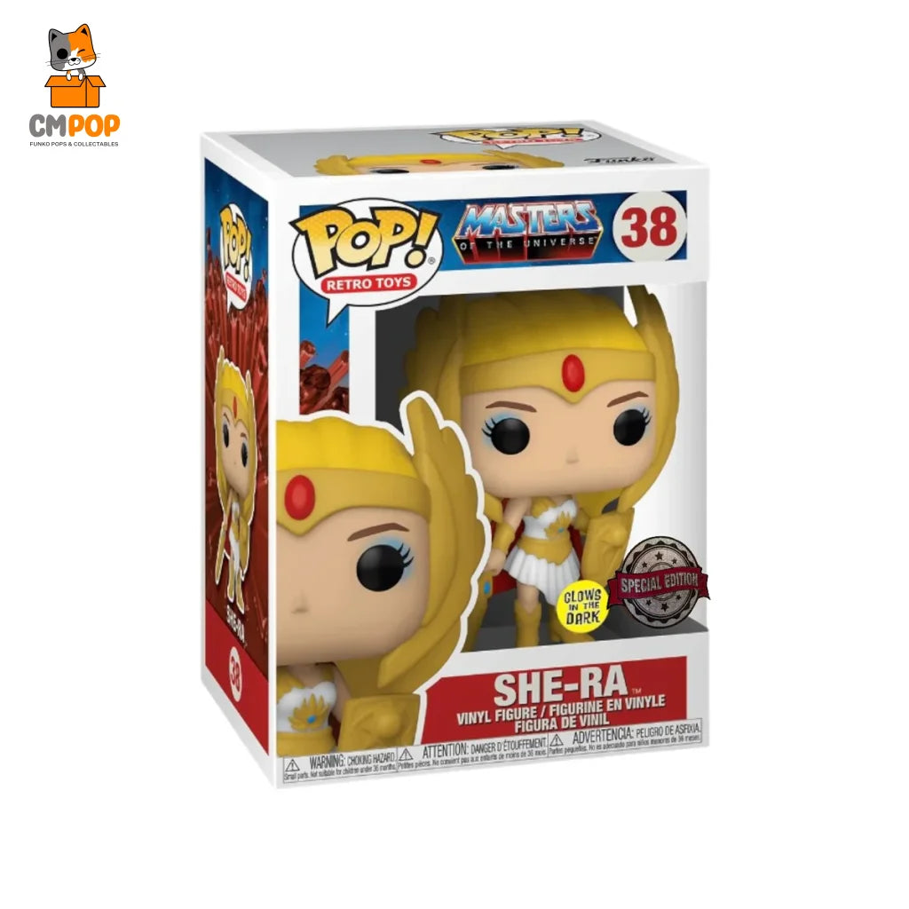 She-Ra - #38 Funko Pop! Retro Toys Masters Of The Universe Glows In The Dark Special Edition