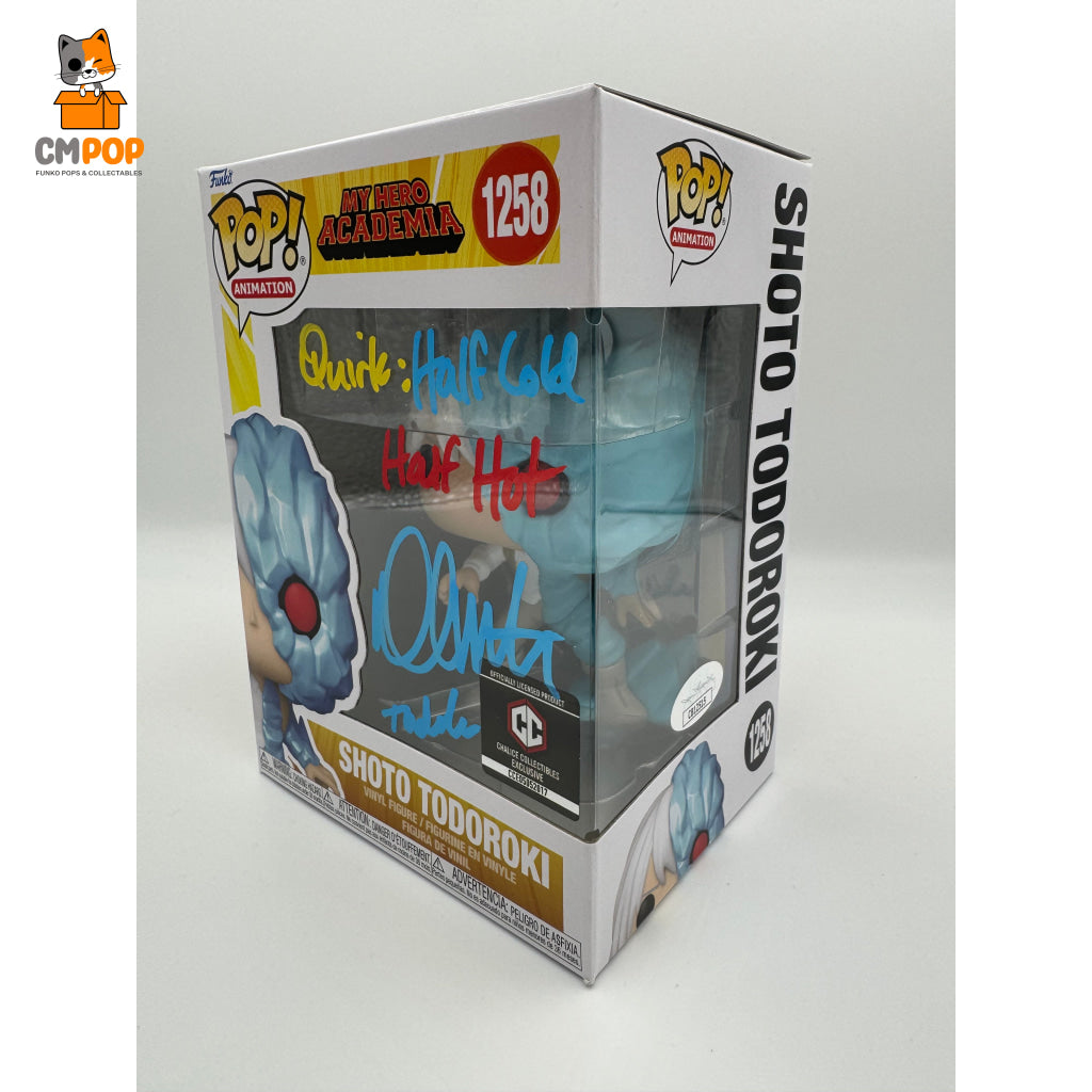 Shoto Todoroki - #1258 Funko Pop! Animation My Hero Academia Chalice Collectibles Exclusive Signed