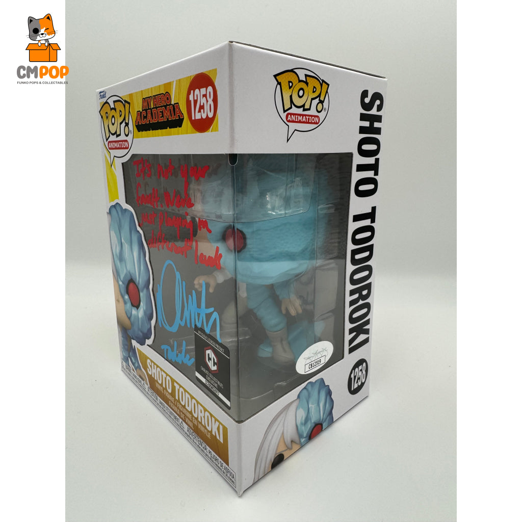 Shoto Todoroki - #1258 Funko Pop! Animation My Hero Academia Chalice Collectibles Exclusive Signed