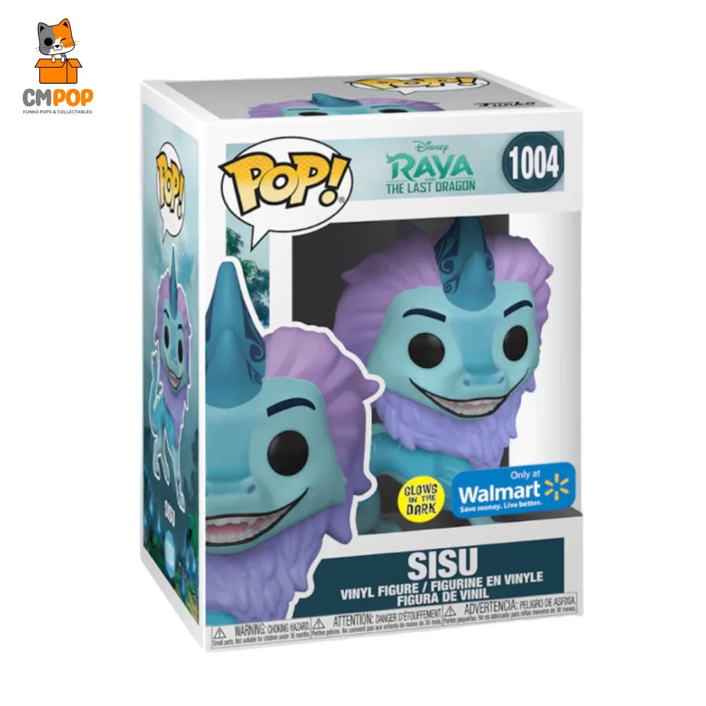 Sisu - #1004 Funko Pop Disney Raya And The Last Dragon Glows In The Dark Walmart Exclusive