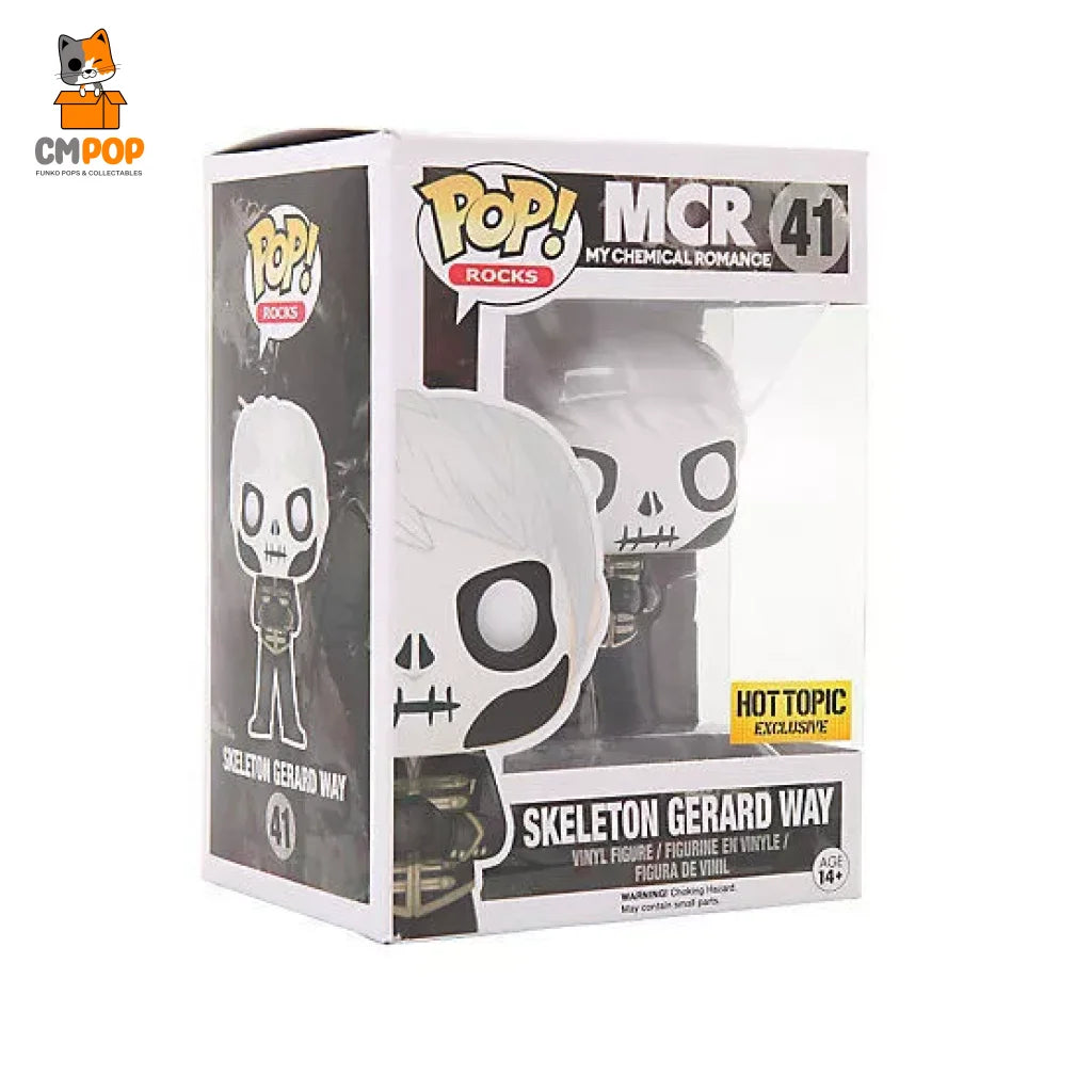 Skeleton Gerard Way - #41 Funko Pop! Rocks My Chemical Romance Hot Topic Exclusive