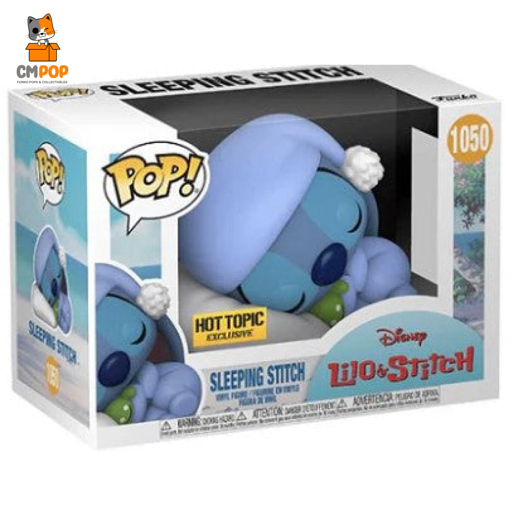 Sleeping Stitch- #1050 - Funko Pop! Disney Lilo & Stitch Hot Topic Exclusive Pop