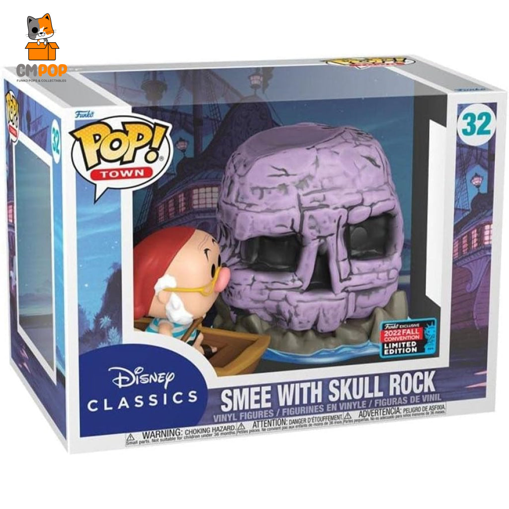 Smee With Skull Rock - #32 Funko Pop! Pop Deluxe Town Disney Peter Pan Exclusive 2022 Fall