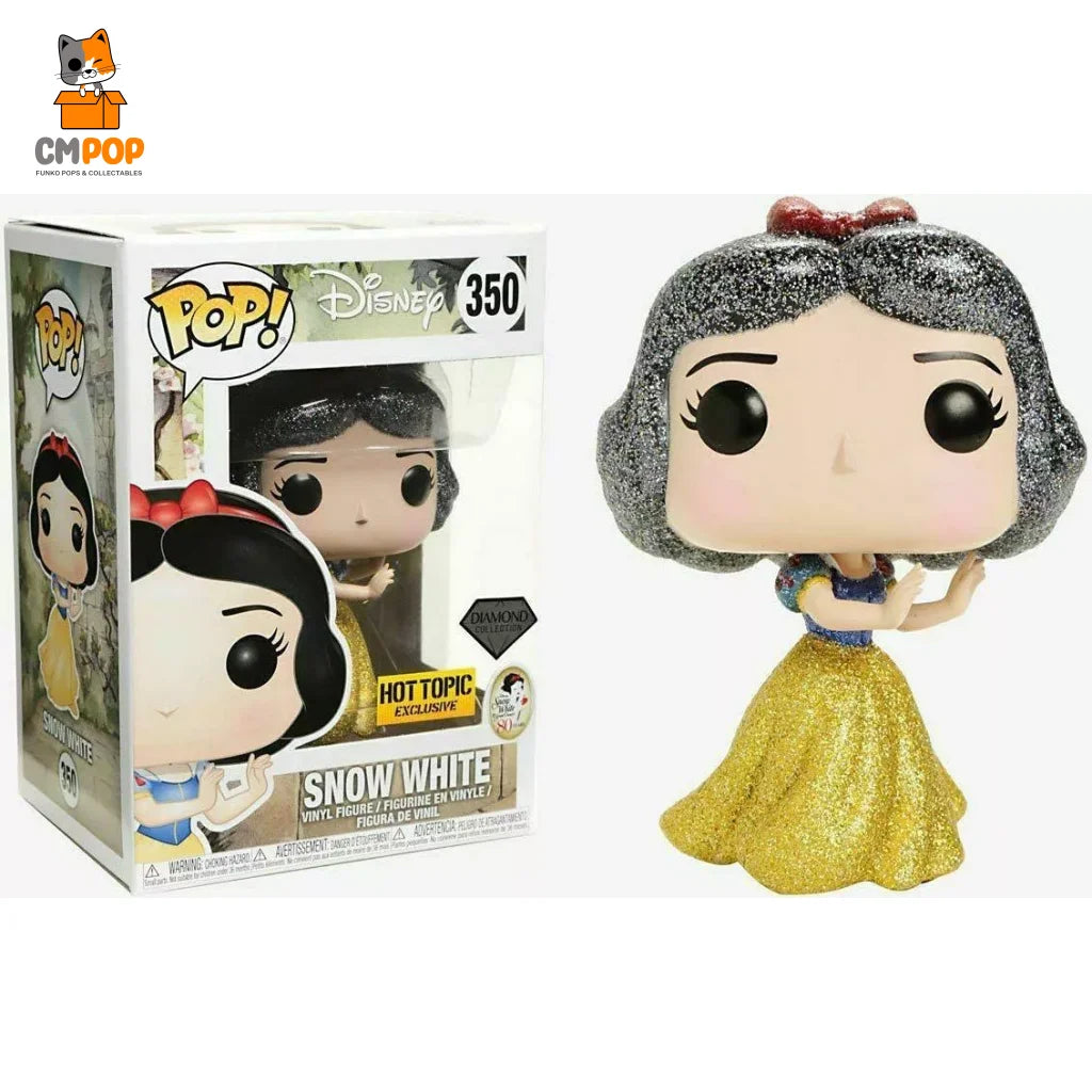 Snow White - #350 Funko Pop! Disney 80Th Diamond Collection Hot Topic Exclusive Pop