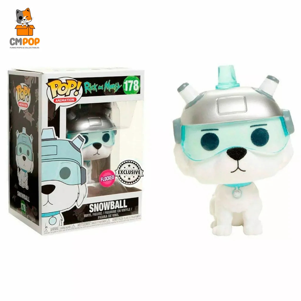 Snowball - #178 Funko Pop! Animation Rick And Morty Flocked Exclusive