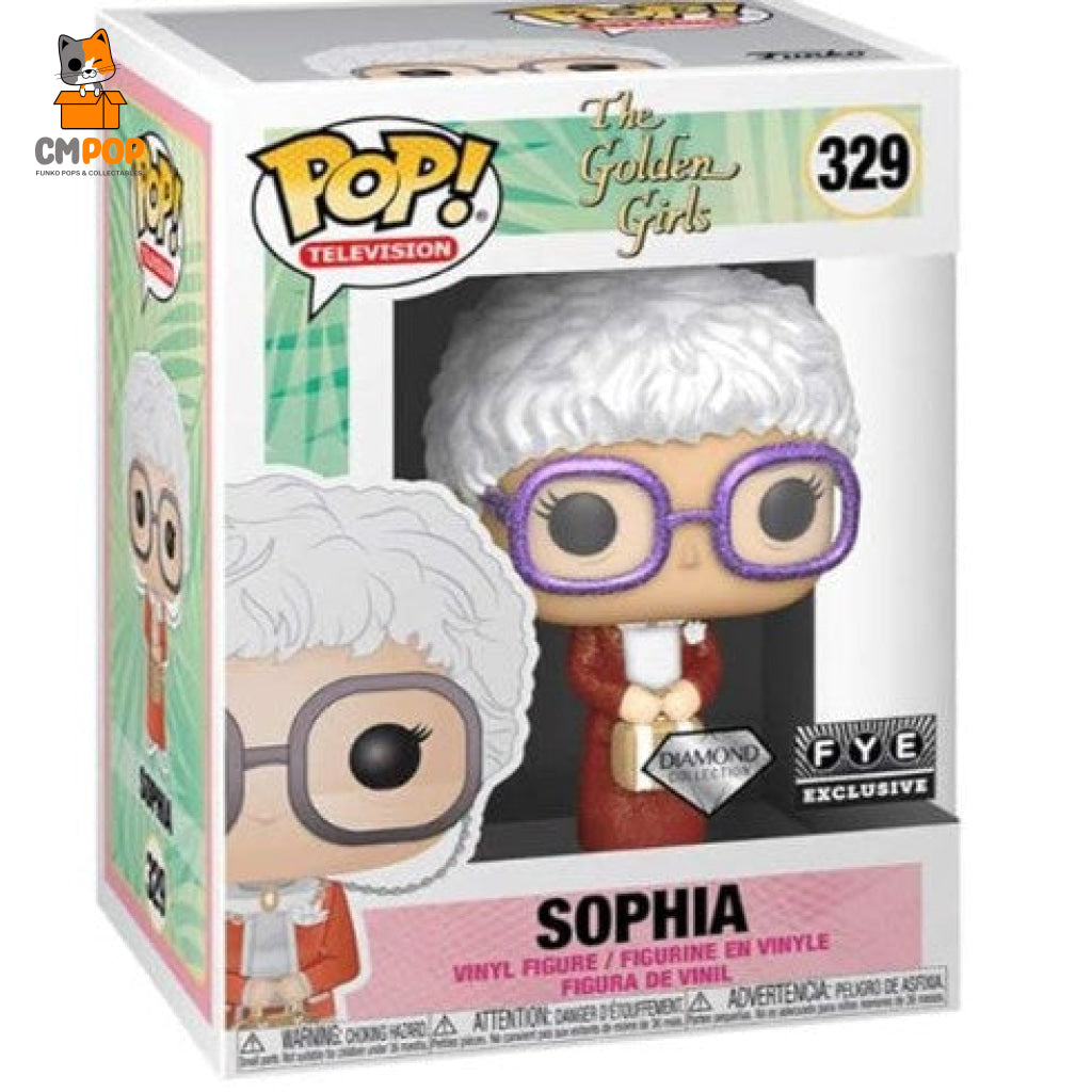 Sophia - #329 Funko Pop! Television The Golden Girls Diamond Collection Fye Exclusive Pop