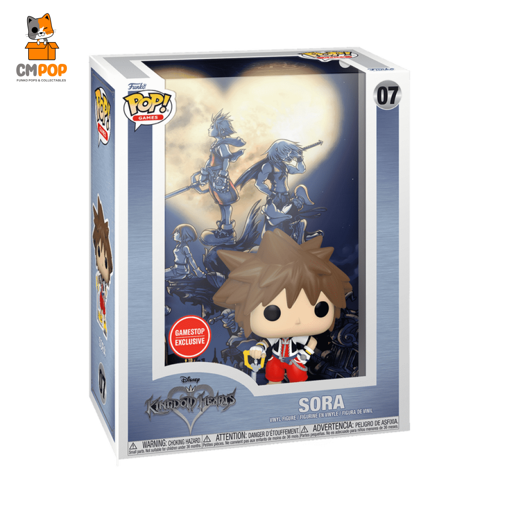 Sora - #07 Funko Pop! Pop Cover! Kingdom Of Hearts Game Stop Exclusive