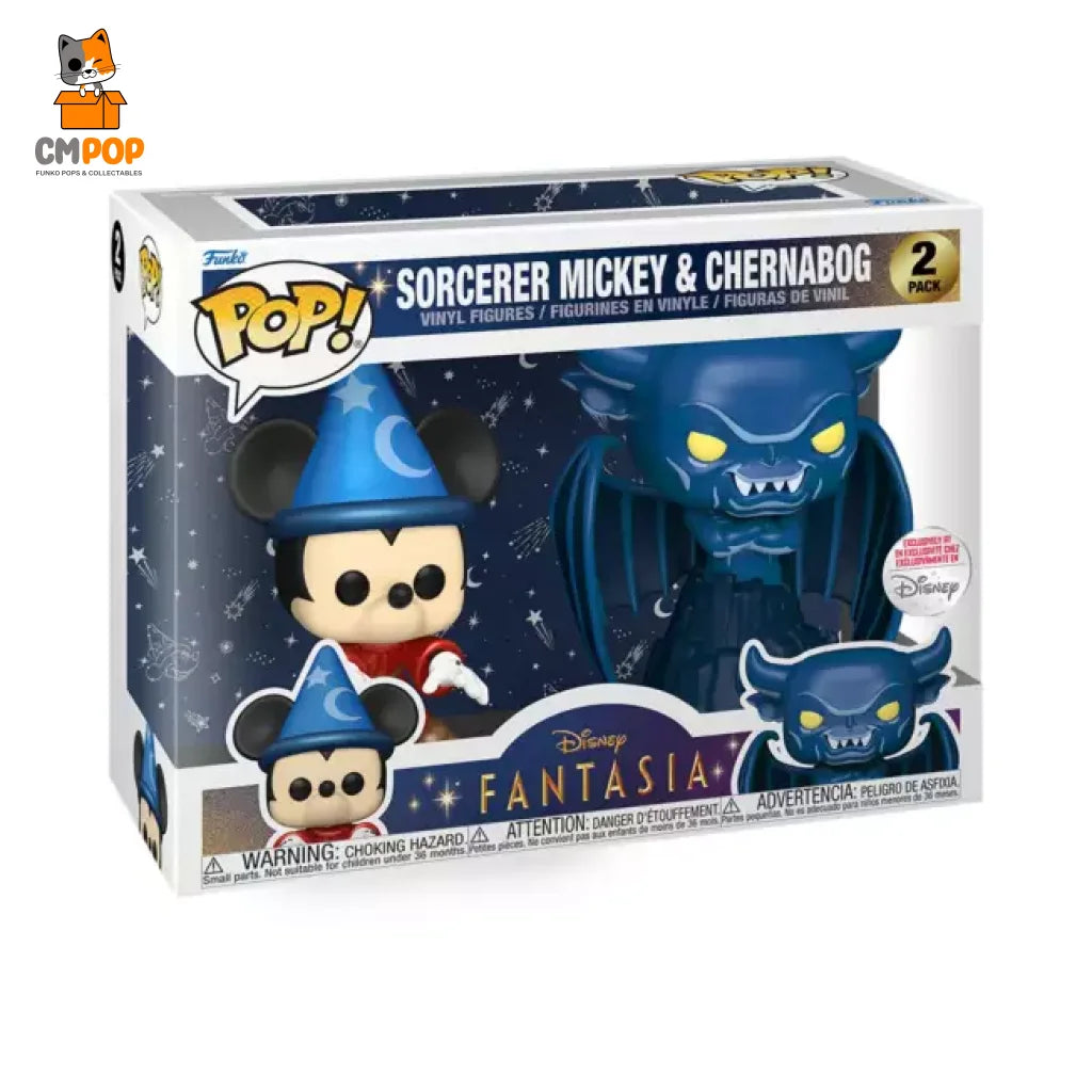 Sorcerer Mickey & Chernabog - 2Pack Funko Pop! Disney Fantasia Pop