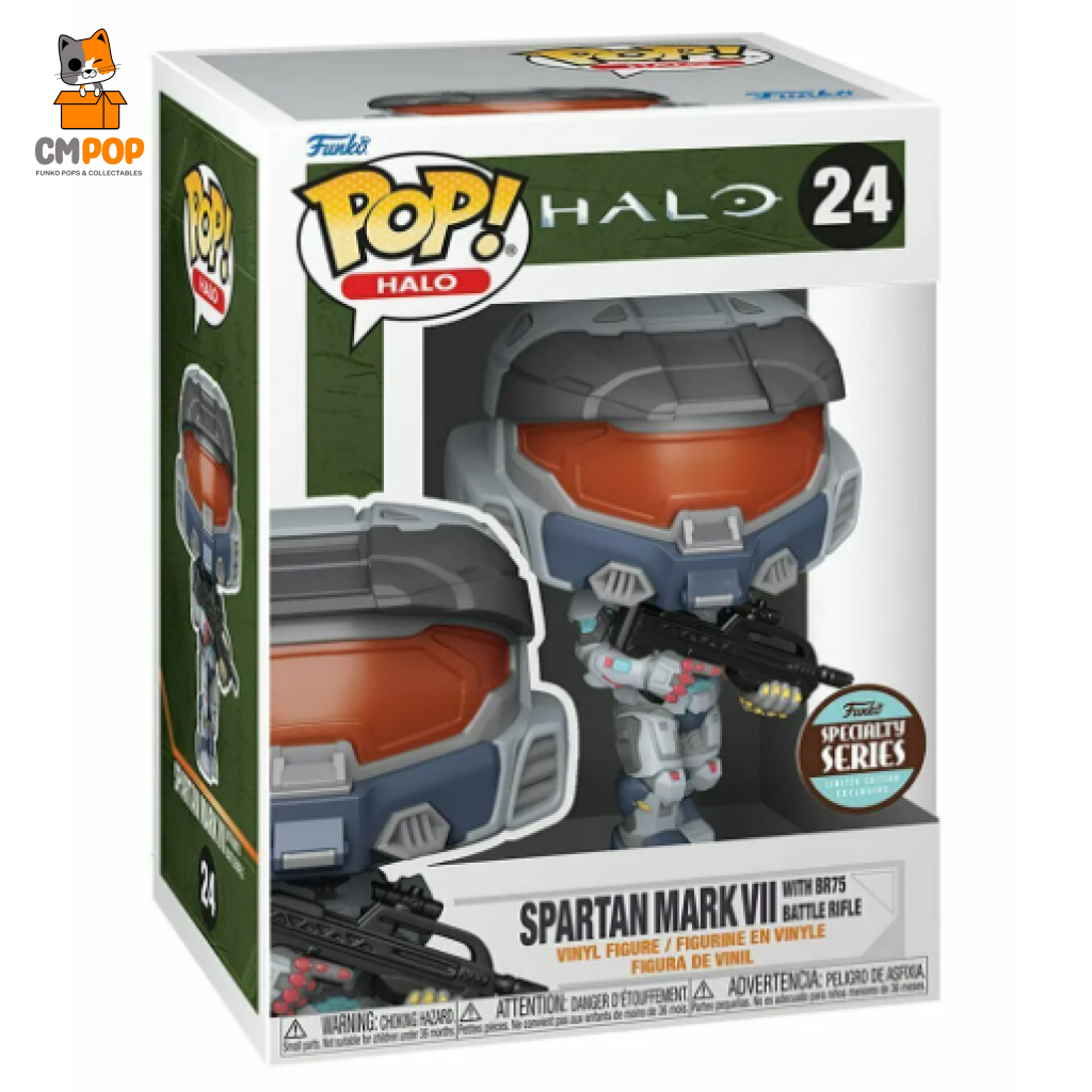 Spartan Mark V11 With Br75 Battle Rifle - #24 Funko Pop! Halo - Speciality Series Exclusive Pop