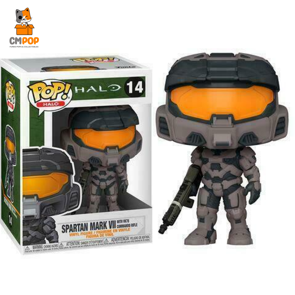 Spartan Mark V11 With Vk78 Commando Rifle - Halo #14 Funko Pop! Pop