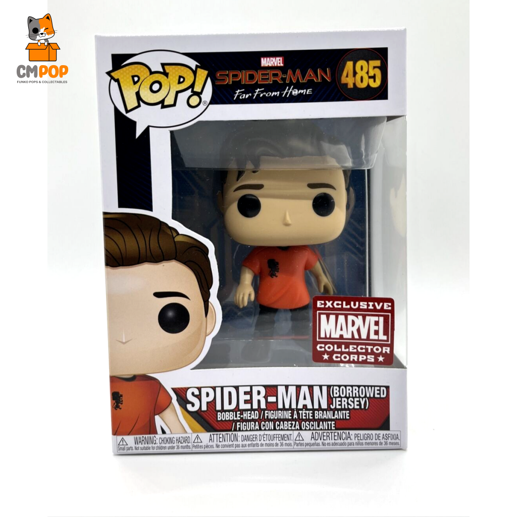 Spider-Man (Borrowed Jersey) - #485 Funko Pop! Marvel Mcc Exclusive Pop