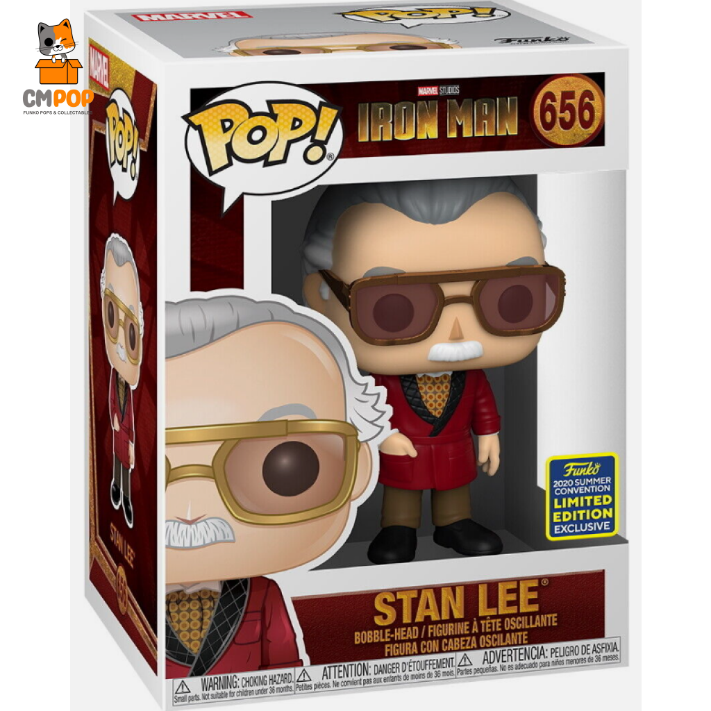Stan Lee- #656 - Funko Pop! Marvel Iron Man 2020 Summer Convention Limited Edition Exclusive Pop
