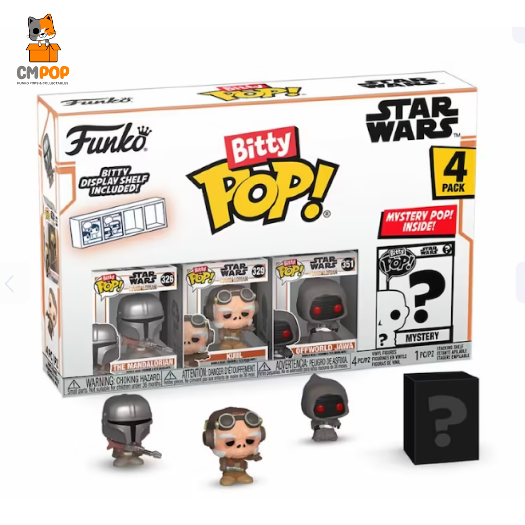 Star Wars Mandalorian - Bitty Pop 4 Pack Pop! Funko