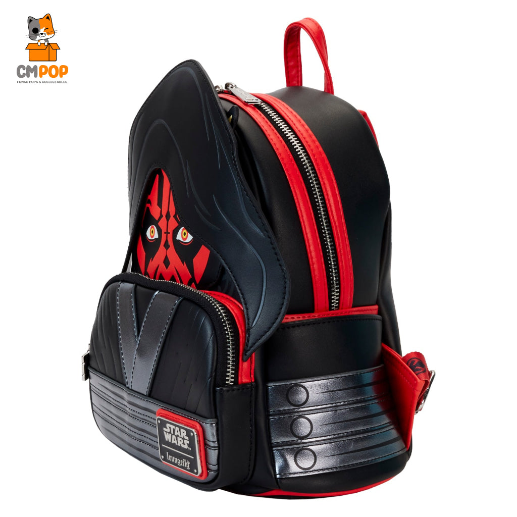 Star Wars Phantom Menace - 25Th Darth Maul Detachable Hood Cosplay Mini Backpack Wars Loungefly