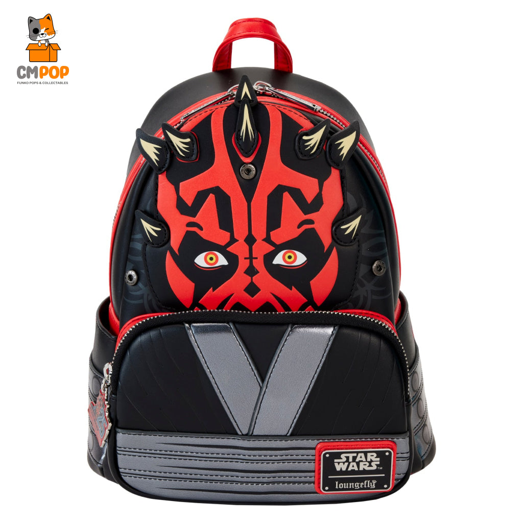 Star Wars Phantom Menace - 25Th Darth Maul Detachable Hood Cosplay Mini Backpack Wars Loungefly