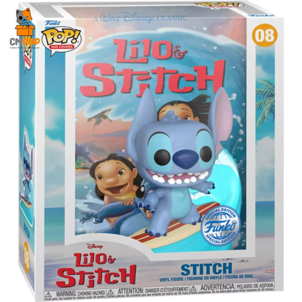 Stitch - #08 Funko Pop! Vhs Covers Disney Lilo And Amazon Exclusive Pop