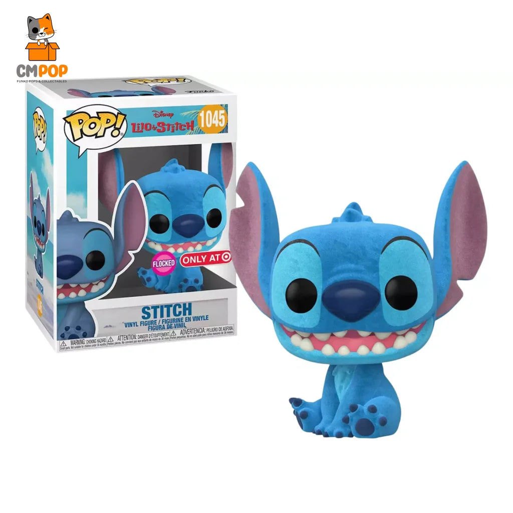 Stitch - #1045 Funko Pop! Disney Lilo And Flocked Target Exclusive Pop