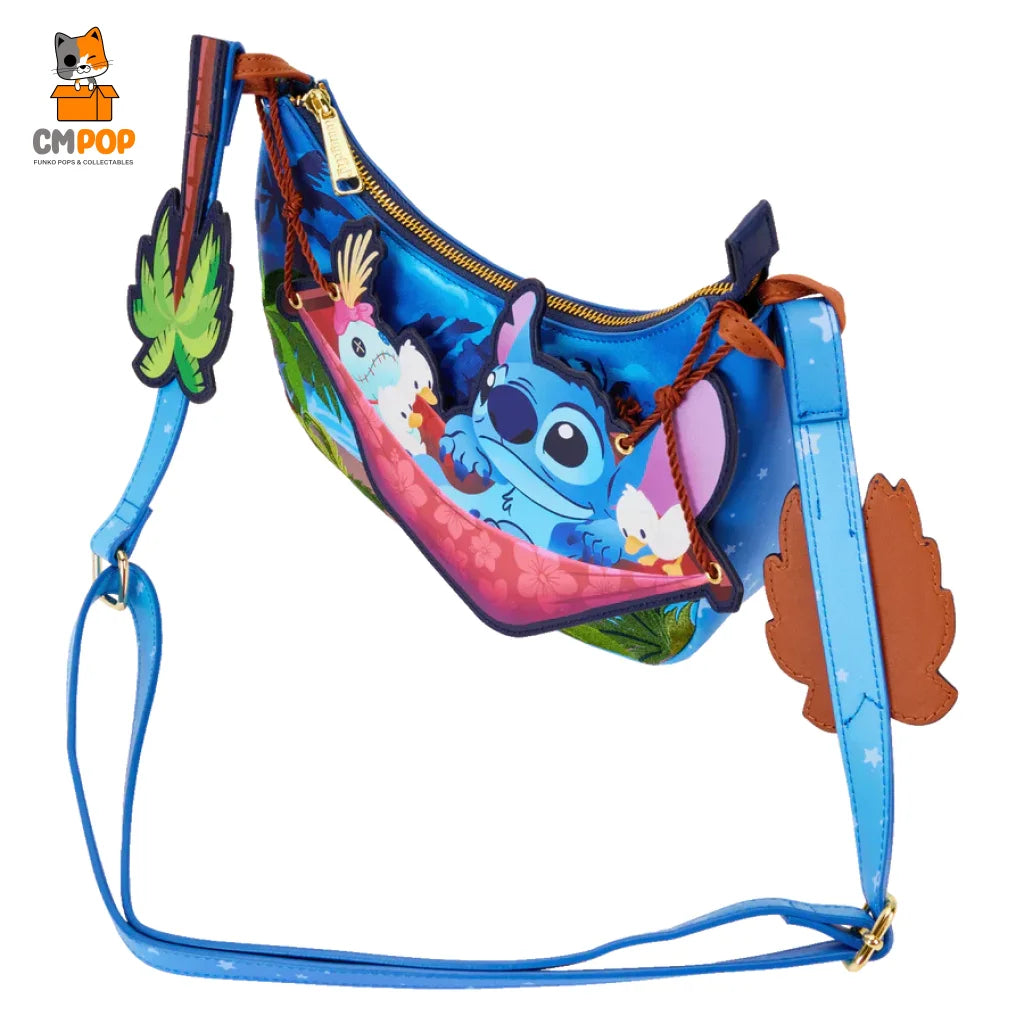 Stitch Camping Cuties Hammock Crossbody Bag - Disney Loungefly