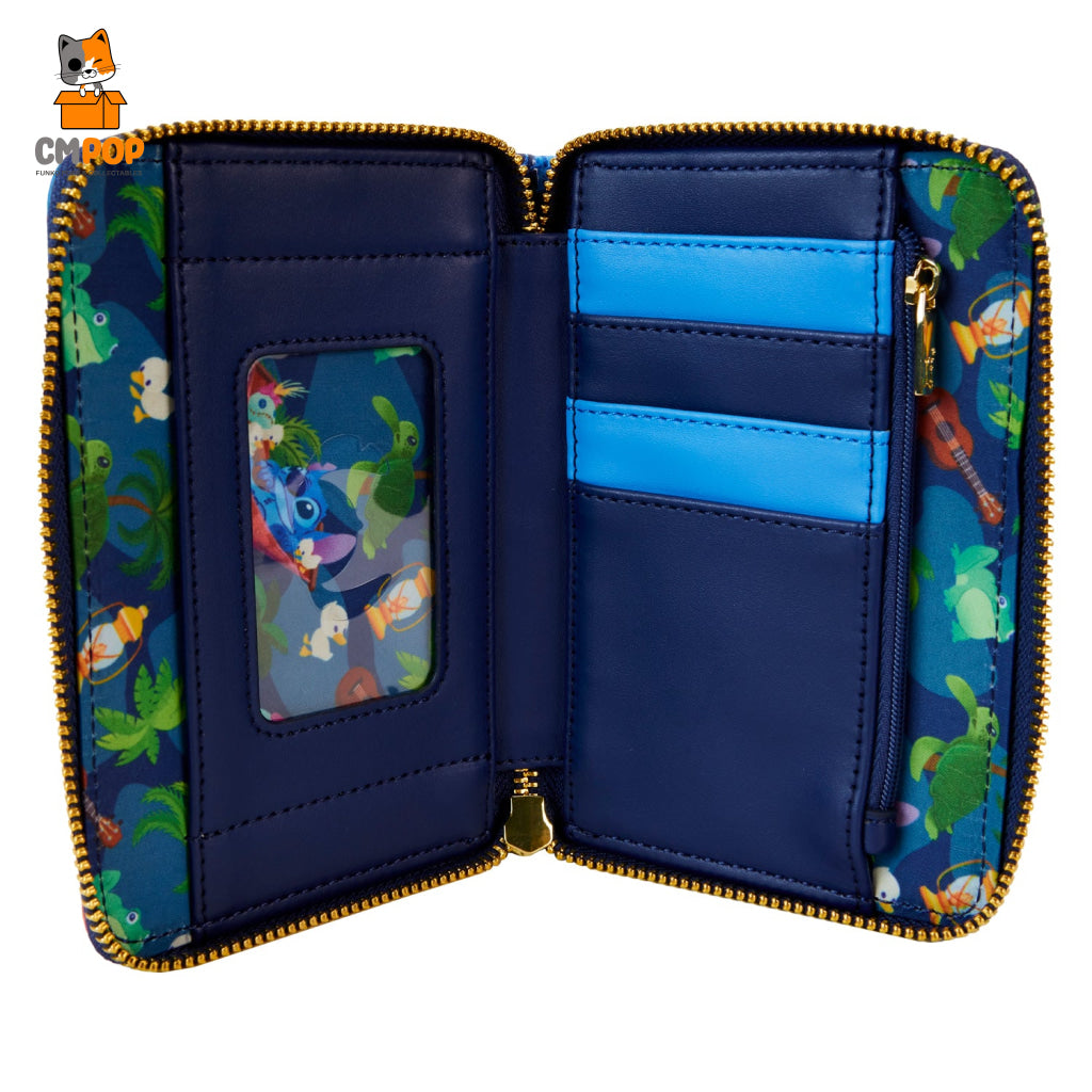 Stitch Camping Cuties Zip Around Wallet - Disney Loungefly