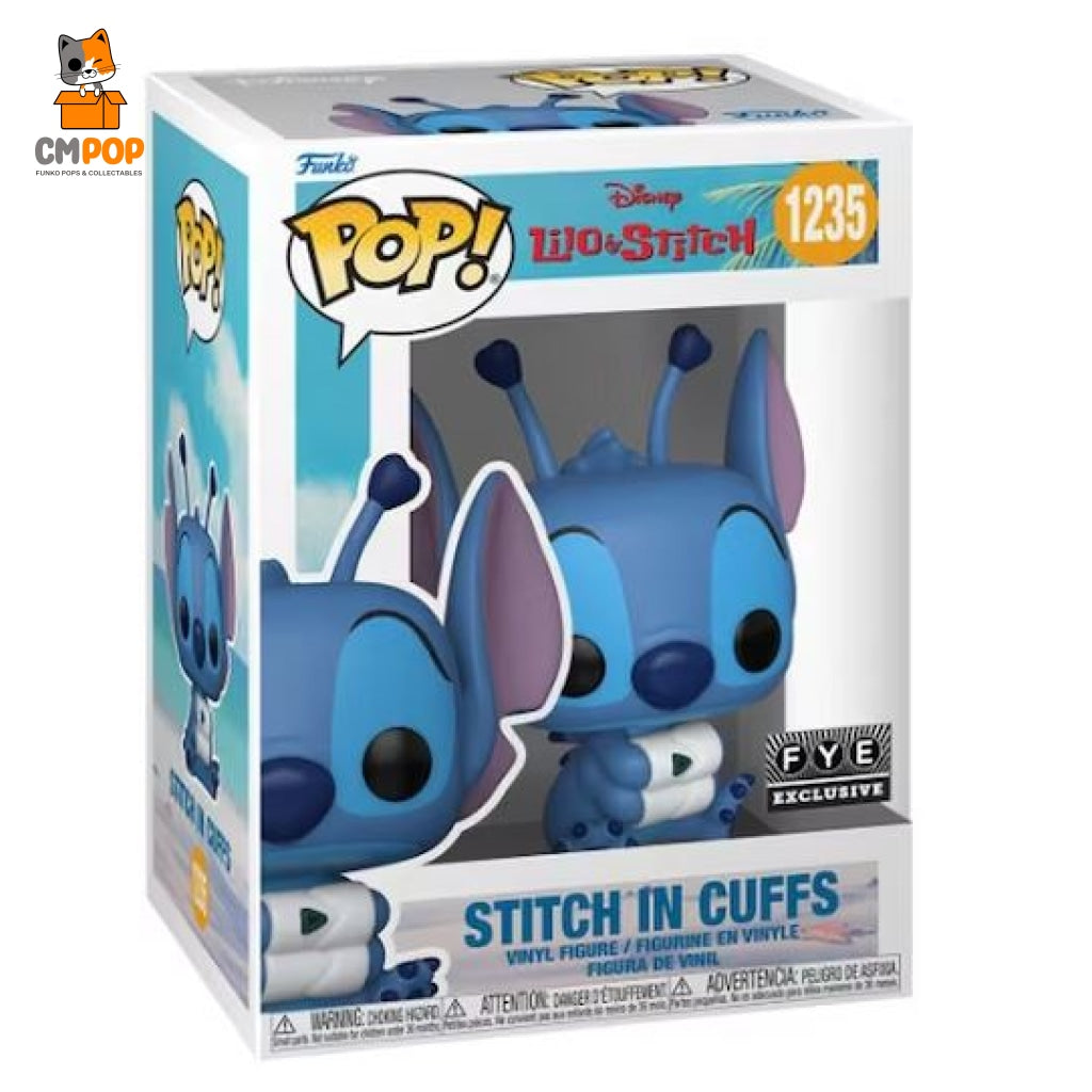 Stitch In Cuffs - #1235 Funko Pop! Disney Fye Exclusive Pop