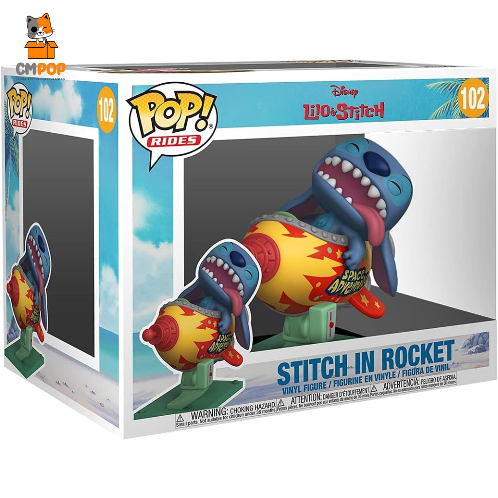 Stitch In Rocket - #102 Funko Pop! Pop Deluxe Rides Disney Lilo And