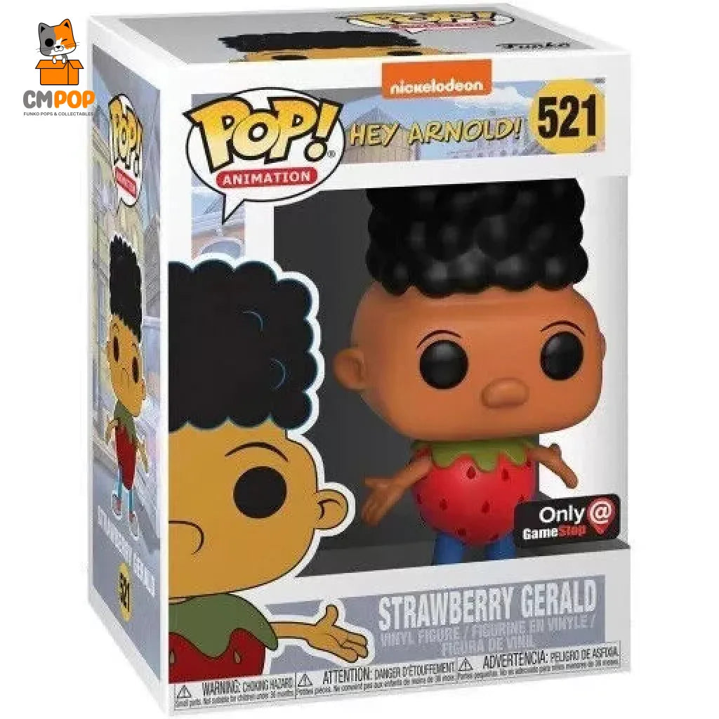 Strawberry Gerald - #521 Funko Pop! Animation Nickelodeon Hey Arnold Game Stop Exclusive Pop