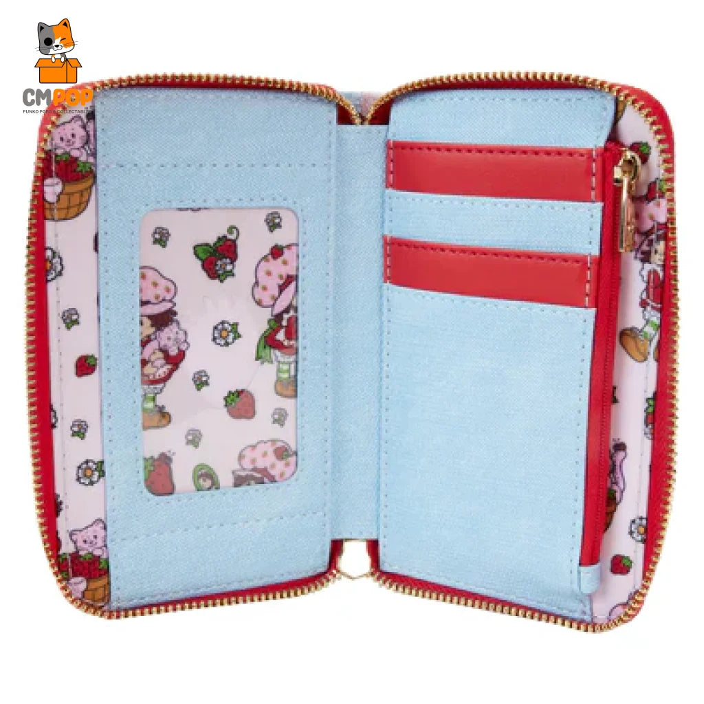 Strawberry Shortcake Zip Around Wallet - Loungefly