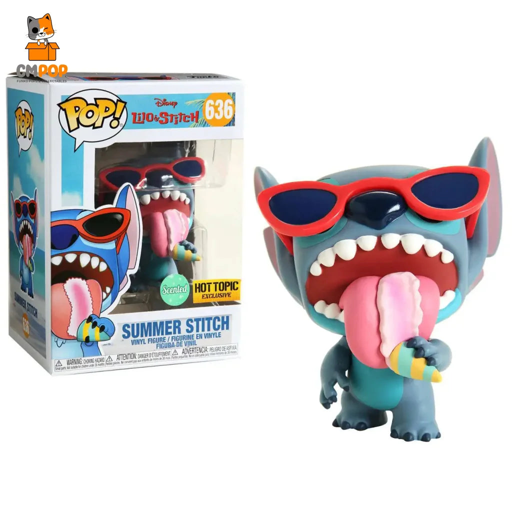 Summer Stitch - #636 Funko Pop! Disney -Scented Hot Topic Exclusive Pop