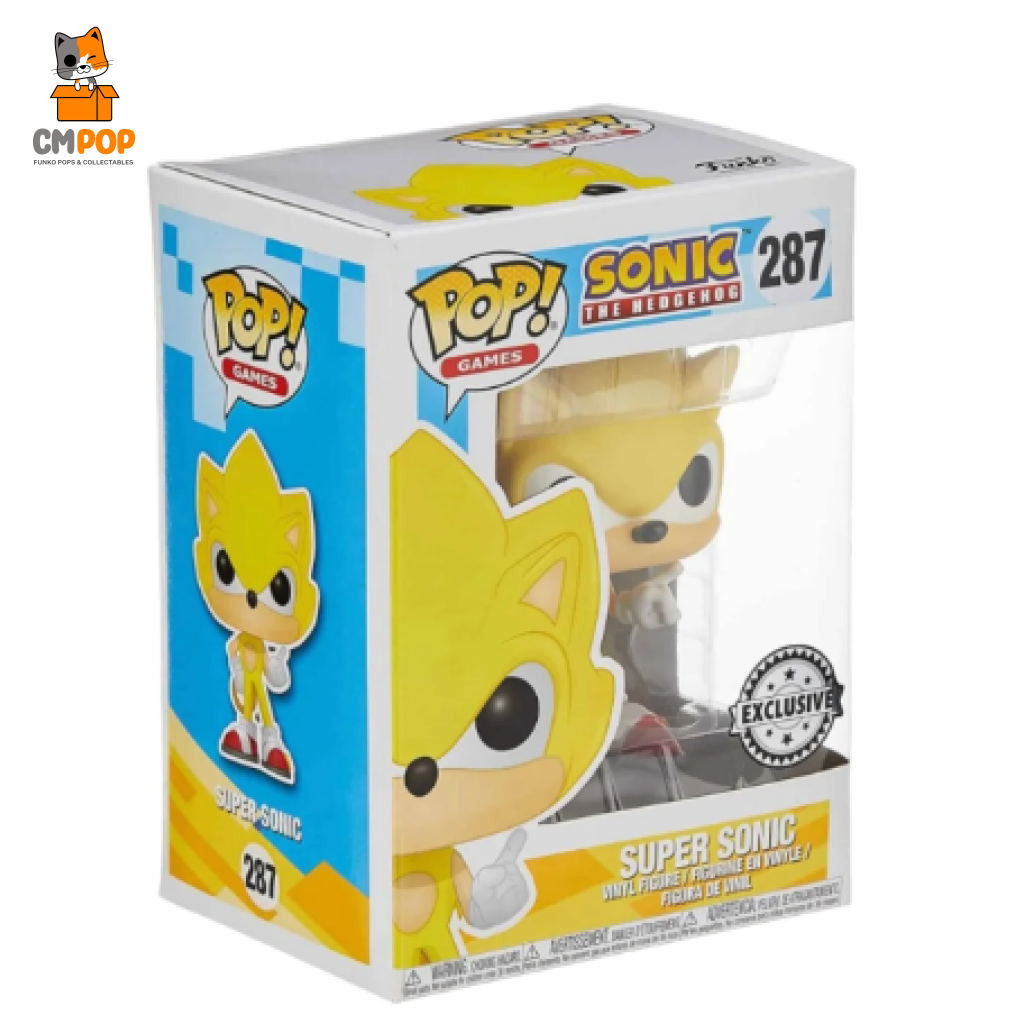 Super Sonic - #287 Funko Pop! Games The Hedgehog Exclusive Pop