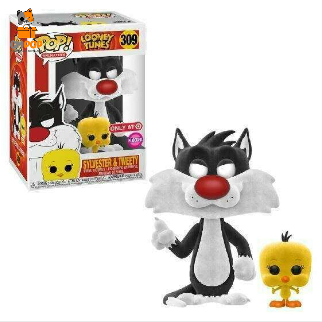 Sylvester & Tweety - #309 Funko Pop! Looney Tunes Flocked Target Exclusive Pop