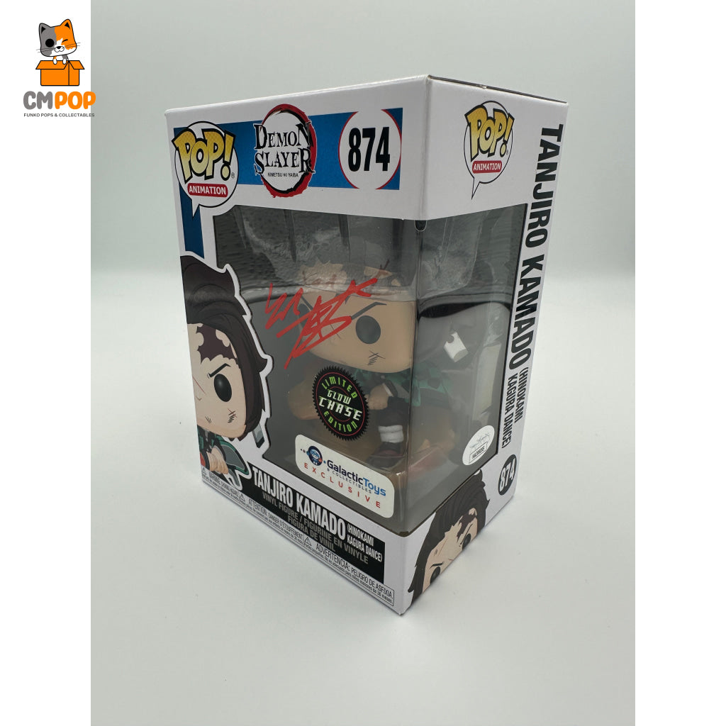 Tanjiro Kamado - #874 Funko Pop! Animation Demon Slayer Glow Chase Edition Galactic Toys Exclusive