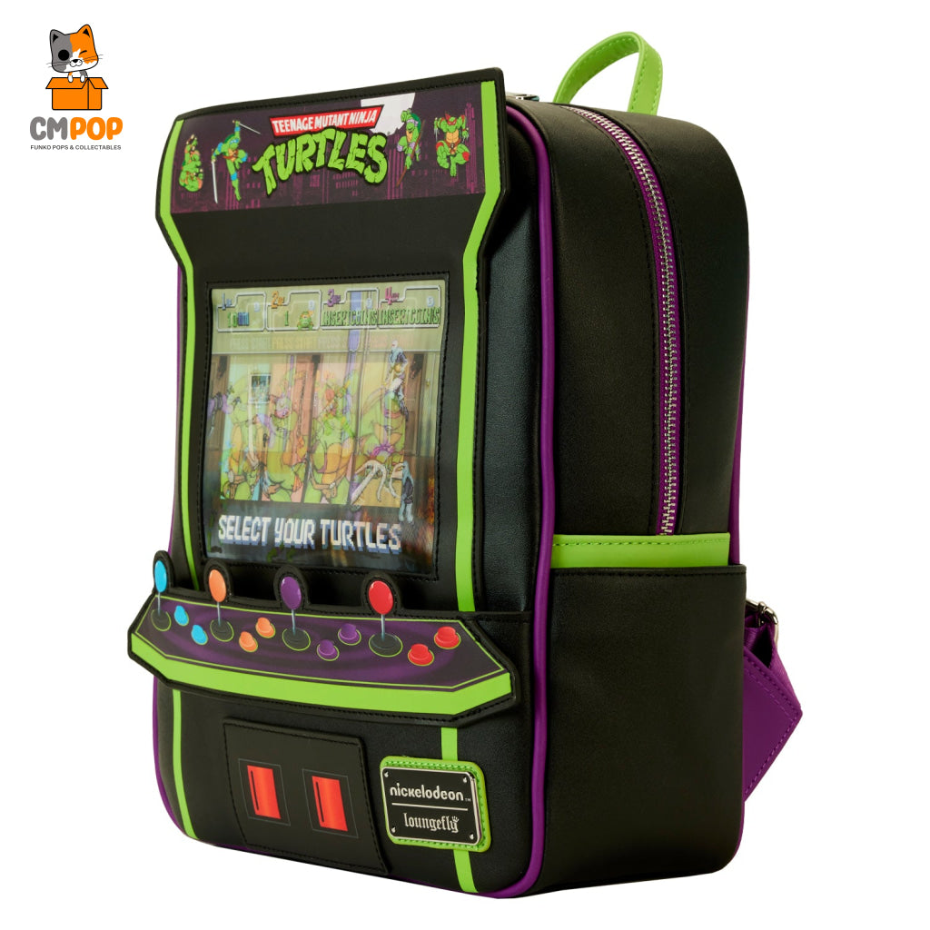 Teenage Mutant Ninja Turtles 40Th Anniversary Vintage Arcade Mini Backpack - Tmnt Loungefly