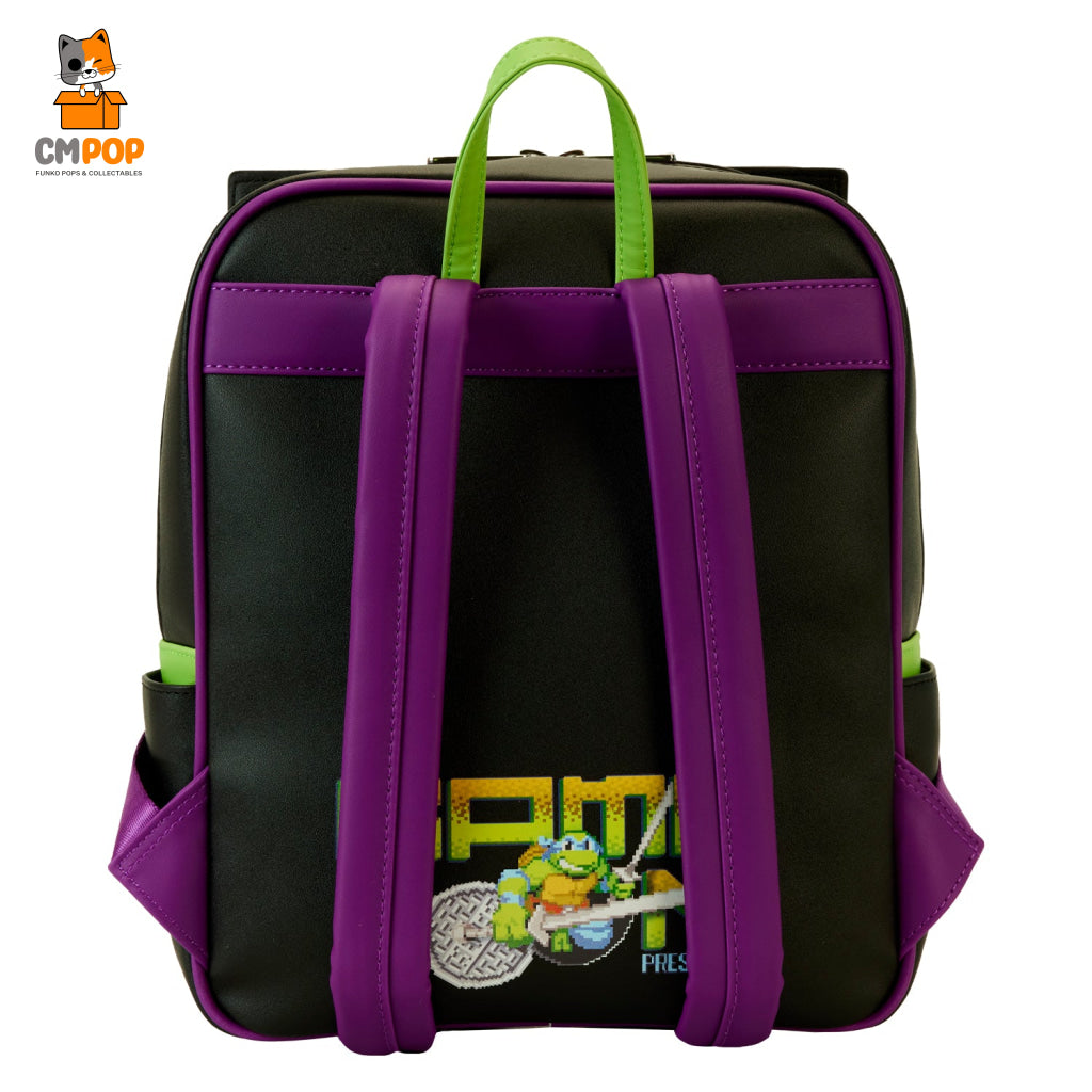 Teenage Mutant Ninja Turtles 40Th Anniversary Vintage Arcade Mini Backpack - Tmnt Loungefly